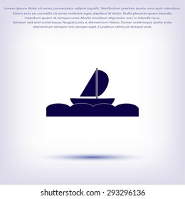 boat vector icon