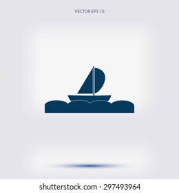 boat vector icon