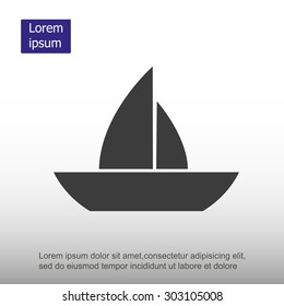 boat vector icon