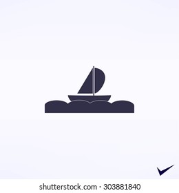 boat vector icon