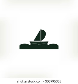 boat vector icon