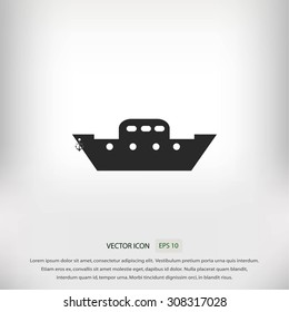 	boat vector icon