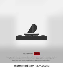 boat vector icon