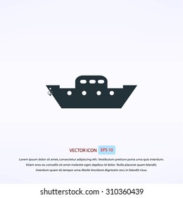 	boat vector icon