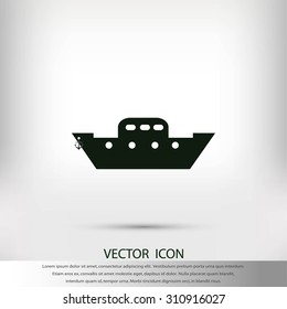 boat vector icon