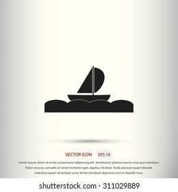boat vector icon