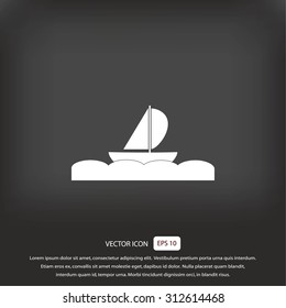 boat vector icon