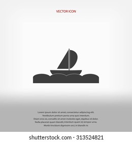boat vector icon