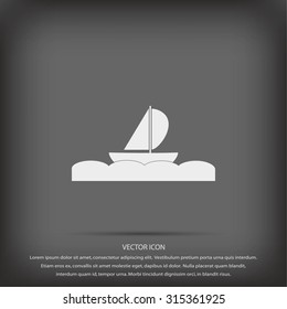 boat vector icon