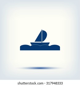 boat vector icon