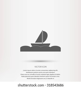 boat vector icon