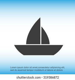 boat vector icon