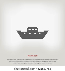 	boat vector icon