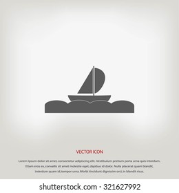 boat vector icon