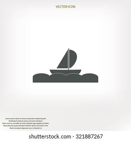 boat vector icon