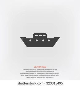 	boat vector icon