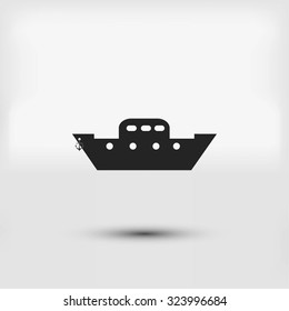 	boat vector icon