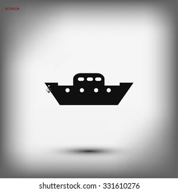 	boat vector icon