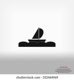 boat vector icon