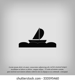 boat vector icon