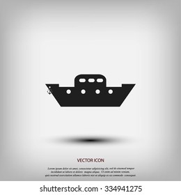 	boat vector icon