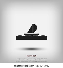boat vector icon