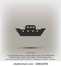 	boat vector icon