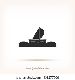 boat vector icon