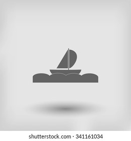 boat vector icon