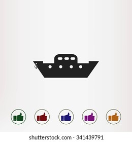 	boat vector icon