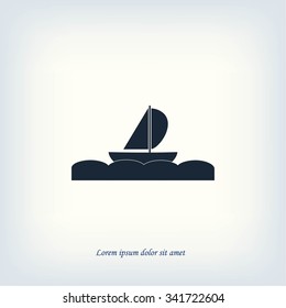 boat vector icon