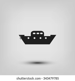 	boat vector icon