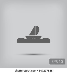 boat vector icon