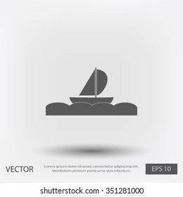 boat vector icon