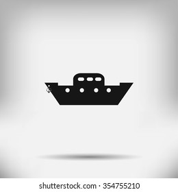 boat vector icon