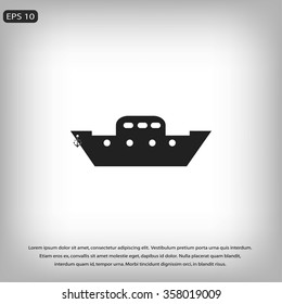 	boat vector icon