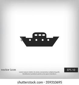 	boat vector icon