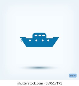 	boat vector icon