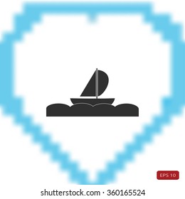 boat vector icon