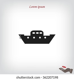 boat vector icon