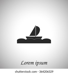 boat vector icon