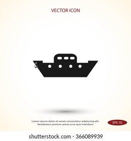 	boat vector icon