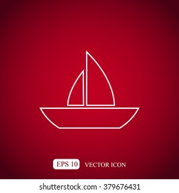 boat vector icon