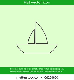 boat vector icon