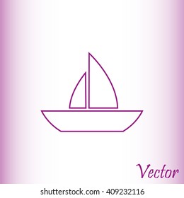 boat vector icon

