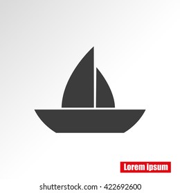 boat vector icon
