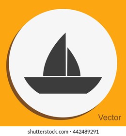 boat vector icon