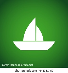 boat vector icon
