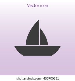 boat vector icon
