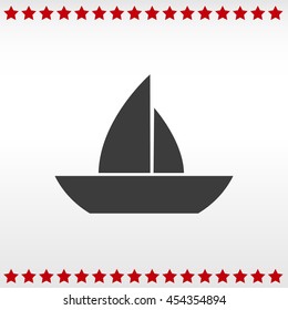 boat vector icon
